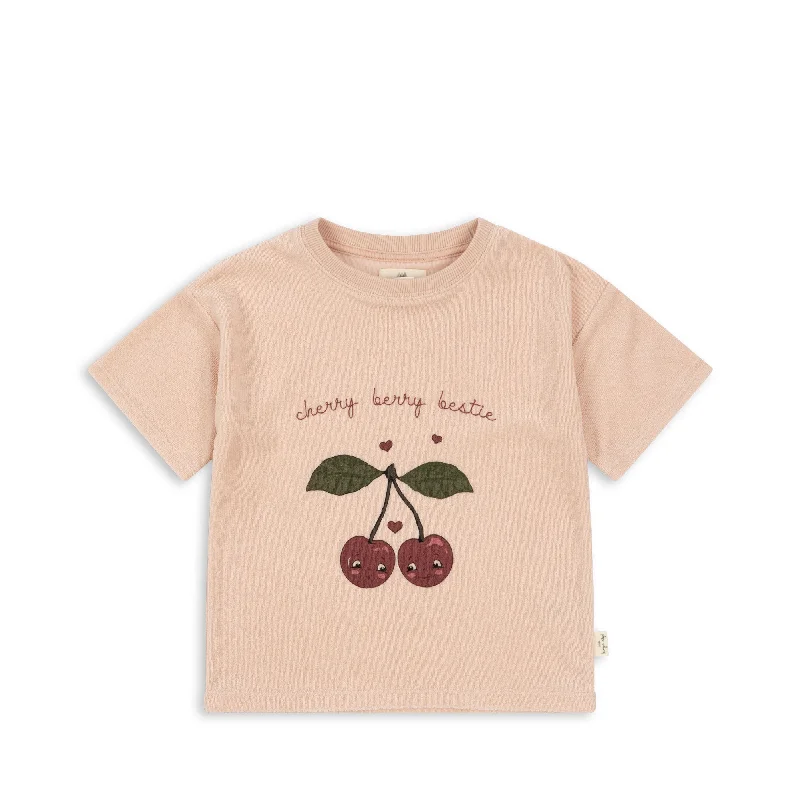 Men's smart - casual checkered t - shirts for semi - formal occasionsKonges Sløjd Itty Tee GOTS Cameo Rose Men's smart - casual checkered t - shirts for semi - formal occasionsKonges Sløjd Itty Tee GOTS Cameo Rose
