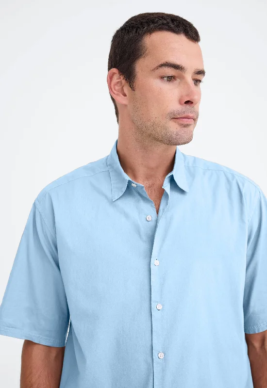 Men's budget - friendly basic polo shirts in multiple colorsMayweather Shirt - Blue Denim