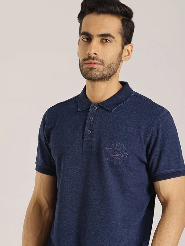 Men's plus size golf polo shirts in moisture wicking fabricMen Solid Polo T-Shirt
