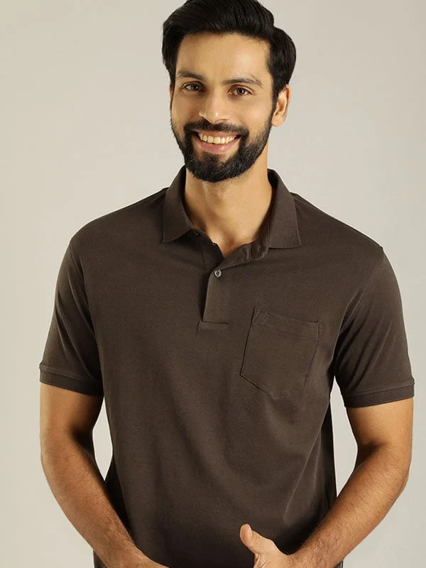 Men's high - collar polo shirts with a modern twistMen Solid Polo T-Shirt