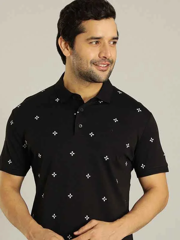 Men's long sleeve classic fit polo shirts with embroidered logosMen Solid Polo T-Shirt