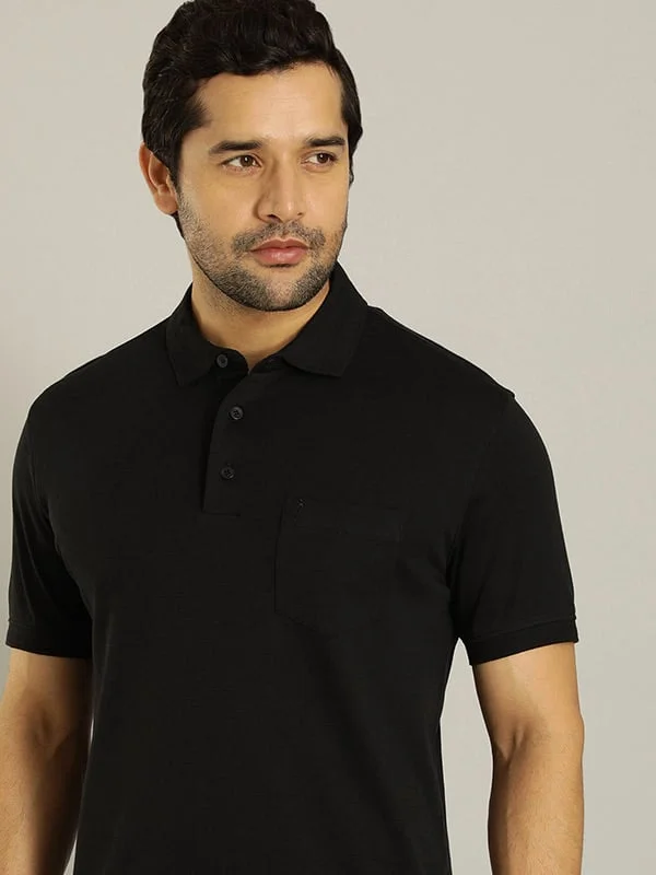 Men's UV - protected polo shirts for outdoor gardeningMen Solid Polo T-Shirt