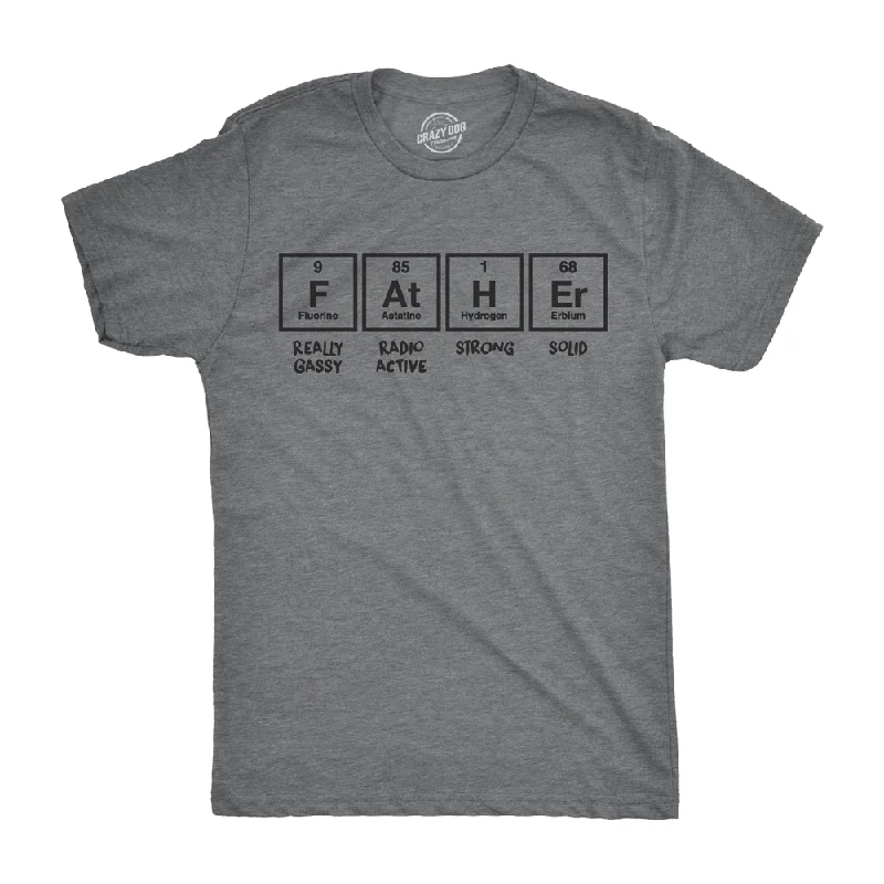 Men's thermal t - shirts with a high - neck design for cold weatherFather Periodic Table Men's T Shirt Men's thermal t - shirts with a high - neck design for cold weatherFather Periodic Table Men's T Shirt