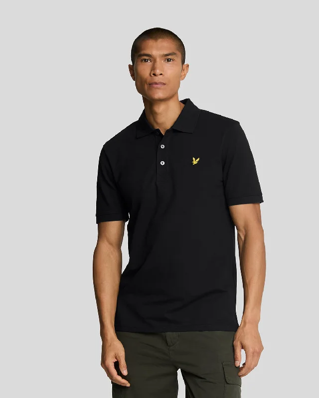 Men's breathable cotton blend polo shirts for summer outingsPlain Polo Shirt