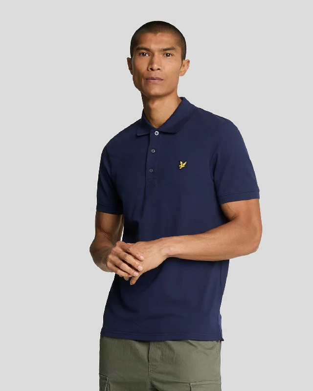 Men's color - block polo shirts with a bold fashion statementPlain Polo Shirt