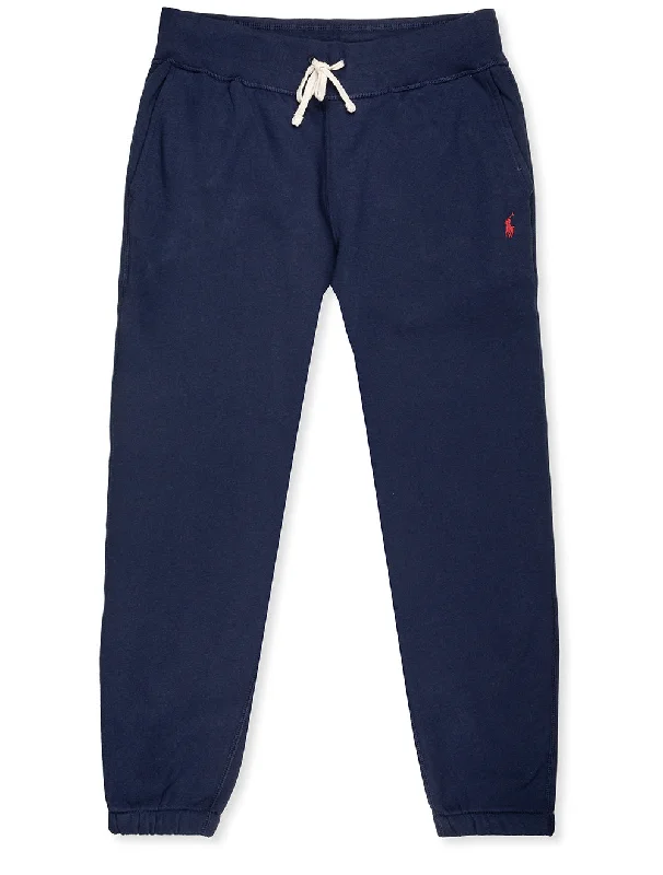 Men's long sleeve classic fit polo shirts with embroidered logosFleece Tracksuit Bottoms Cruise Navy