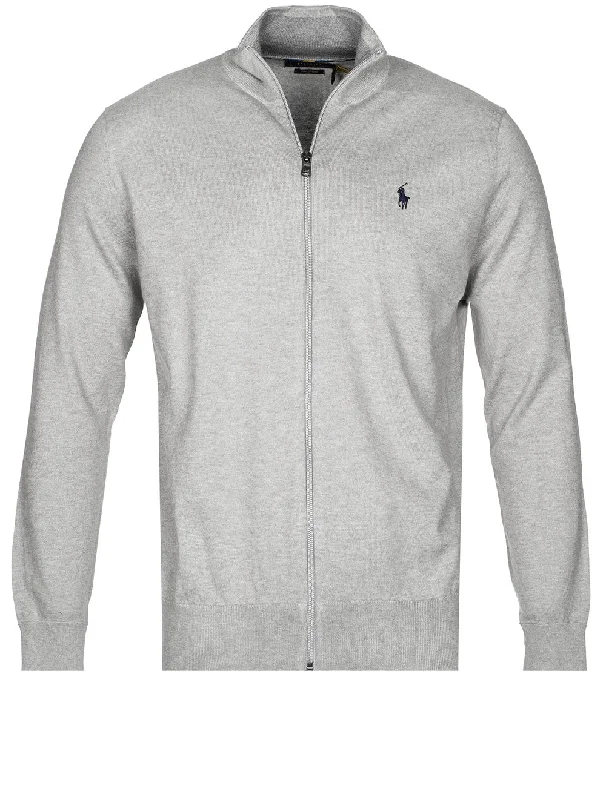 Men's antimicrobial polo shirts for odor - free daily wearPima Cotton Full Zip Sweater Andover Heather