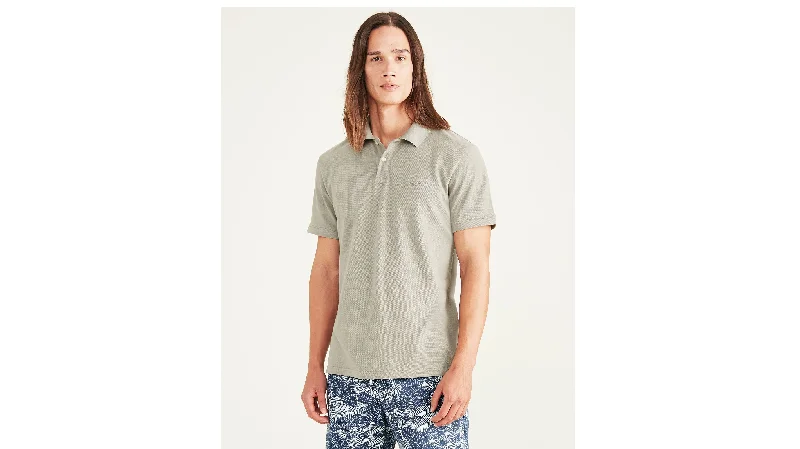 Men's vintage - inspired retro polo shirts with unique patternsRib Collar Polo, Slim Fit Men's vintage - inspired retro polo shirts with unique patternsRib Collar Polo, Slim Fit