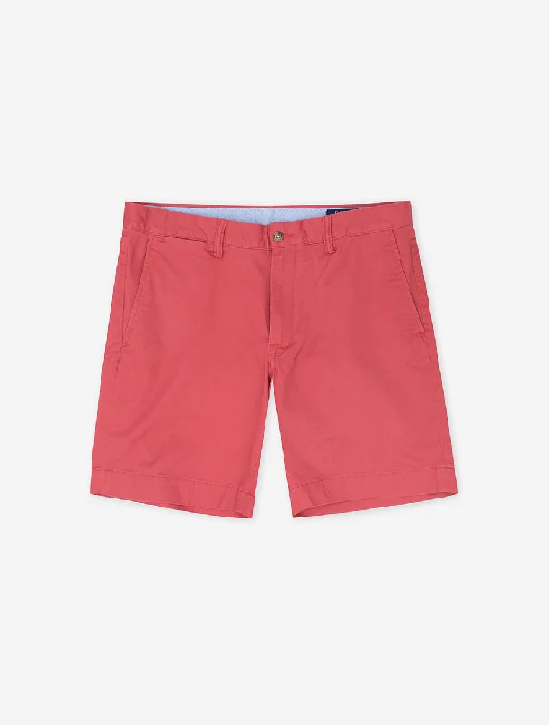 Men's ribbed cuffs and hem polo shirts for a textured lookBedford Shorts Red