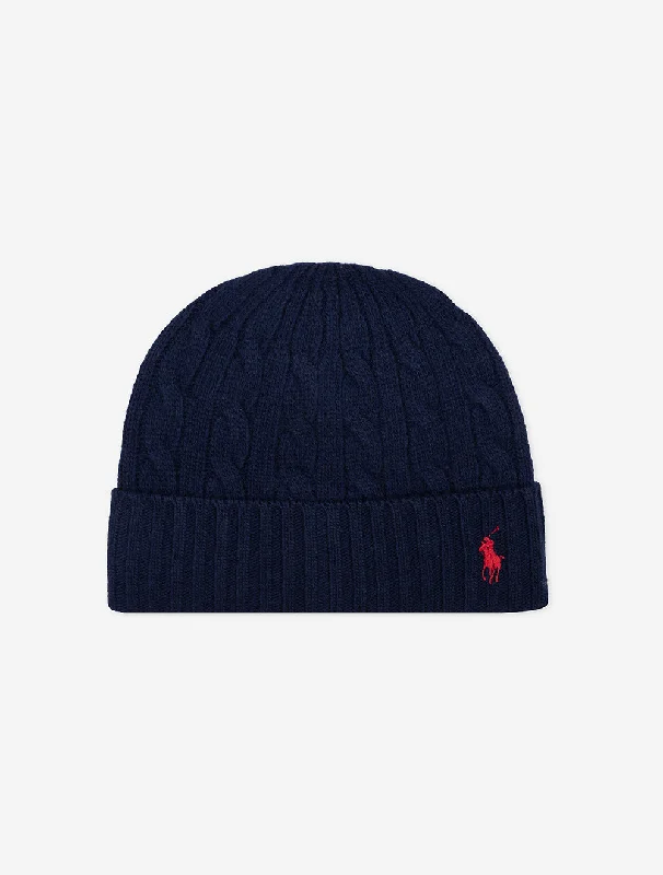 Men's slim fit short sleeve polo shirts with contrast collarsClassic Cable Beanie Navy Men's slim fit short sleeve polo shirts with contrast collarsClassic Cable Beanie Navy