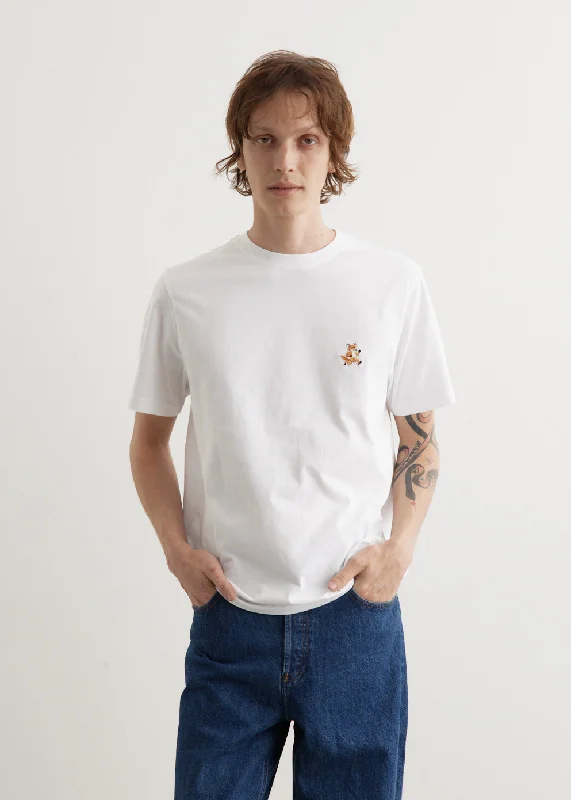 Men's polo t - shirts with a contrast collar for a preppy lookSpeedy Fox Patch Comfort T-Shirt Men's polo t - shirts with a contrast collar for a preppy lookSpeedy Fox Patch Comfort T-Shirt