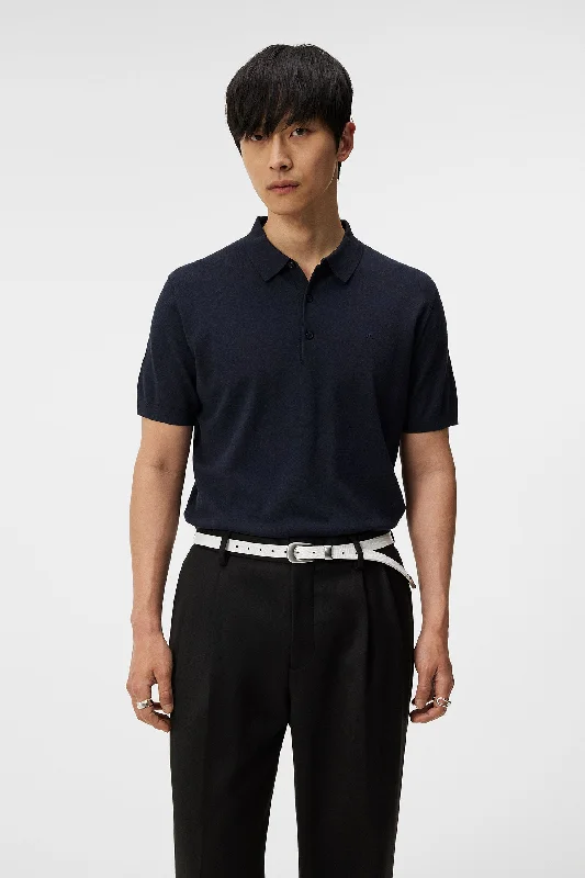 Men's slim fit short sleeve polo shirts with contrast collarsRidge Rayon Silk Polo