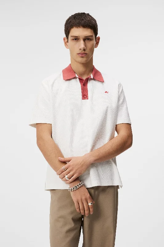 Men's two - tone stripe polo shirts with a preppy styleRoland Polo
