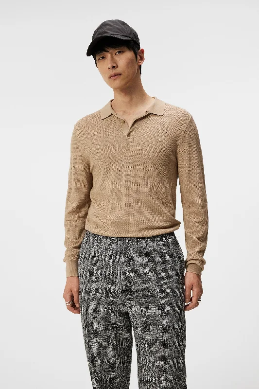 Men's reversible polo shirts with two different looksRowan Structure Long Sleeve Polo