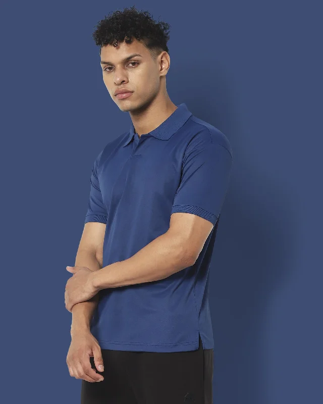 Men's lightweight performance polo shirts for tennis matchesSwift Dry Polo : Teal Blue Men's lightweight performance polo shirts for tennis matchesSwift Dry Polo : Teal Blue