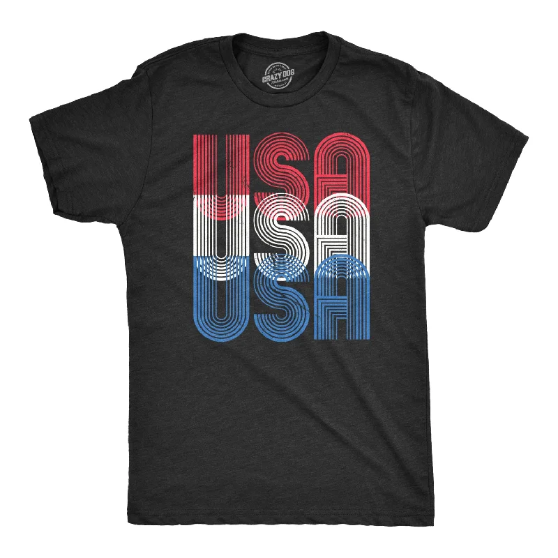 Men's distressed denim - look t - shirts with a rugged appealUSA USA USA Men's T Shirt Men's distressed denim - look t - shirts with a rugged appealUSA USA USA Men's T Shirt