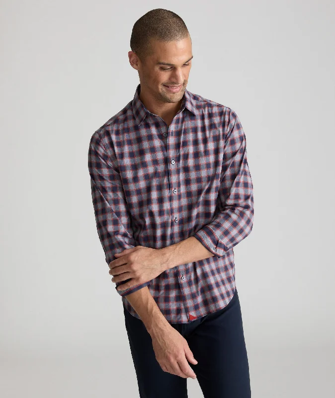 Men's jacquard woven polo shirts with intricate designsWrinkle-Free Performance Shirt