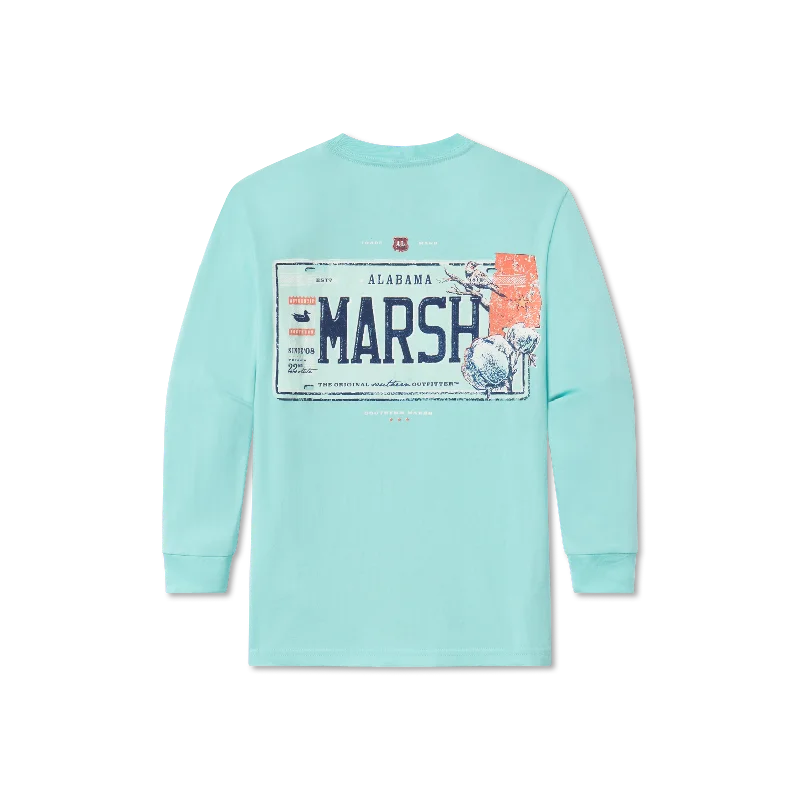 Men's waterproof long sleeve rain shirts for outdoor hiking in the rainYouth Backroads Collection Tee - Alabama - Long Sleeve Men's waterproof long sleeve rain shirts for outdoor hiking in the rainYouth Backroads Collection Tee - Alabama - Long Sleeve