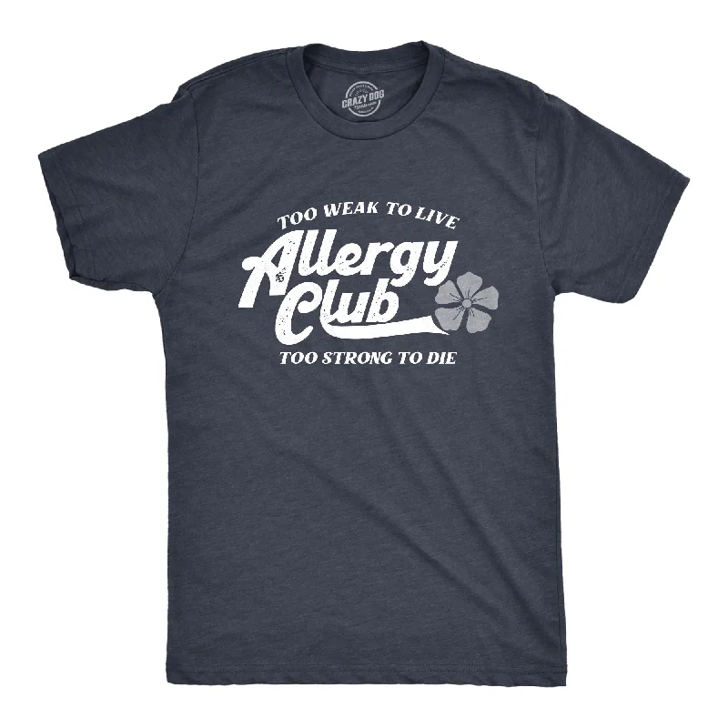 Men's long - sleeve henley t - shirts with button - down placketsAllergy Club Men's T Shirt Men's long - sleeve henley t - shirts with button - down placketsAllergy Club Men's T Shirt