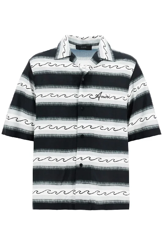 Men's tie - dye t - shirts with a bohemian styleAmiri Men's Low Wave Shirt