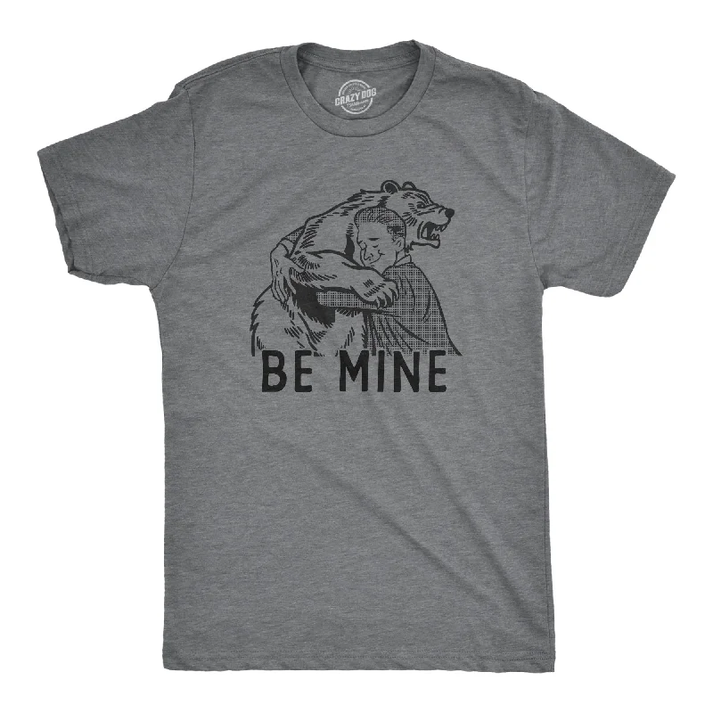 Men's v - neck muscle t - shirts for a body - building aestheticBe Mine Bear Men's T Shirt Men's v - neck muscle t - shirts for a body - building aestheticBe Mine Bear Men's T Shirt