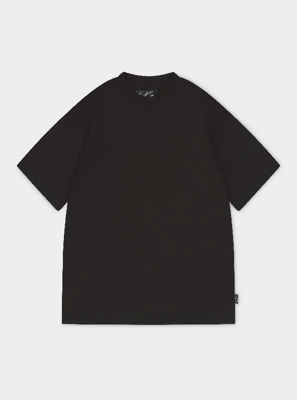Men's distressed denim - look t - shirts with a rugged appealUNBRANDED RELAXED T-SHIRT - BLACK Men's distressed denim - look t - shirts with a rugged appealUNBRANDED RELAXED T-SHIRT - BLACK