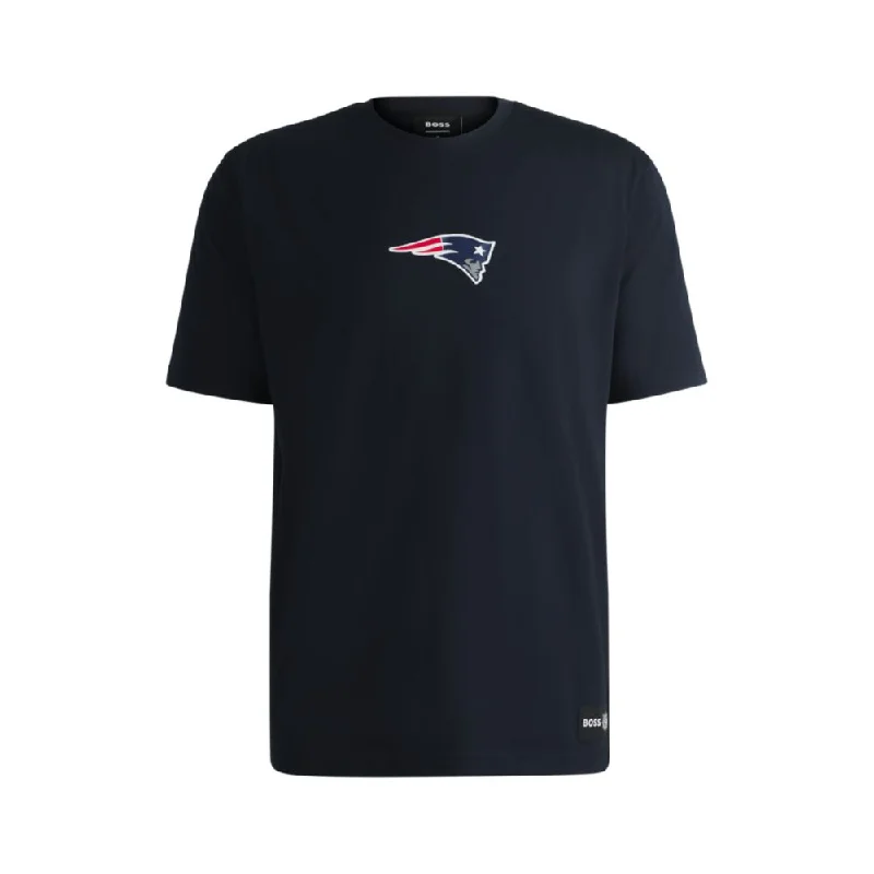 Men's distressed denim - look t - shirts with a rugged appealBOSS x NFL stretch-cotton T-shirt with special branding Men's distressed denim - look t - shirts with a rugged appealBOSS x NFL stretch-cotton T-shirt with special branding