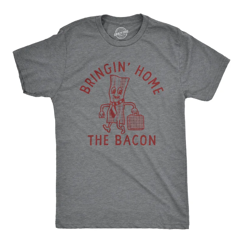 Men's organic cotton crew - neck t - shirts for everyday comfortBringing Home The Bacon Men's T Shirt Men's organic cotton crew - neck t - shirts for everyday comfortBringing Home The Bacon Men's T Shirt