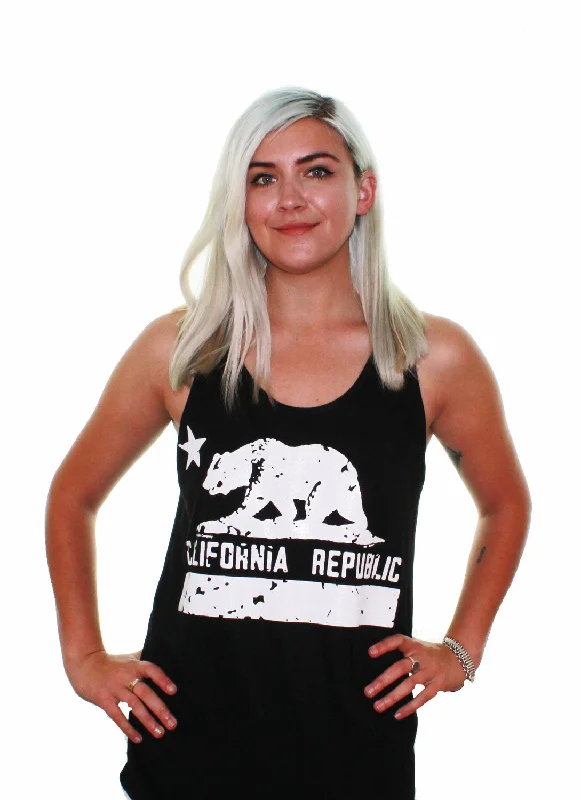 Men's polo t - shirts with a contrast collar for a preppy lookCalifornia Flag Silhouette Unisex Tank Top Men's polo t - shirts with a contrast collar for a preppy lookCalifornia Flag Silhouette Unisex Tank Top