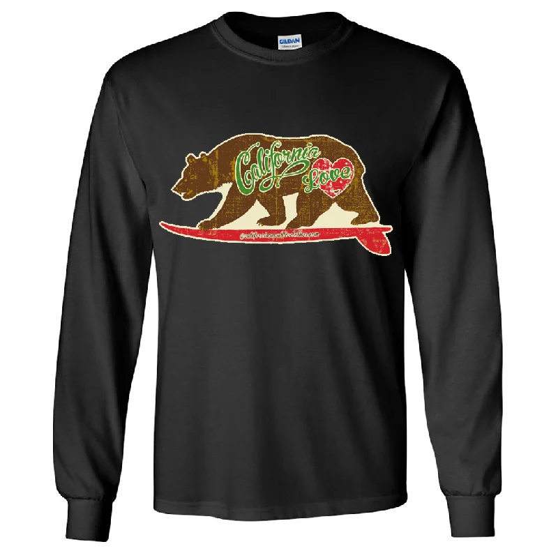 Men's antimicrobial t - shirts for odor - free freshness during travelCalifornia Love Vintage Surfboard Long Sleeve Shirt Men's antimicrobial t - shirts for odor - free freshness during travelCalifornia Love Vintage Surfboard Long Sleeve Shirt