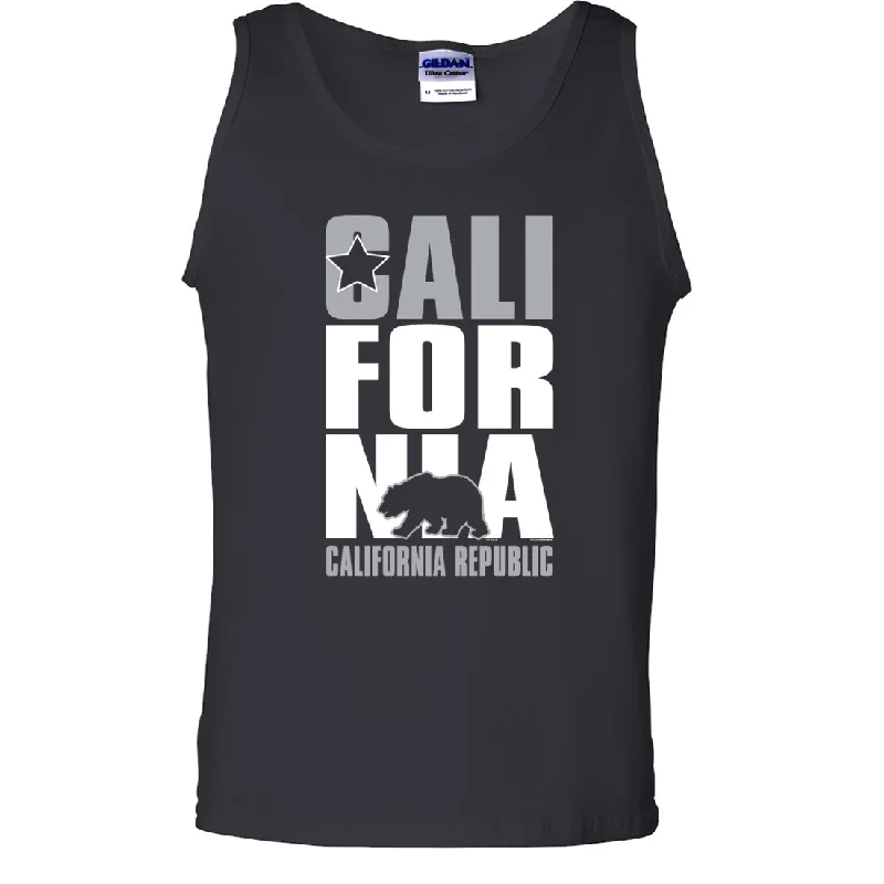 Men's v - neck muscle t - shirts for a body - building aestheticCalifornia Republic Raiders Style Asst Colors Tank Top Men's v - neck muscle t - shirts for a body - building aestheticCalifornia Republic Raiders Style Asst Colors Tank Top