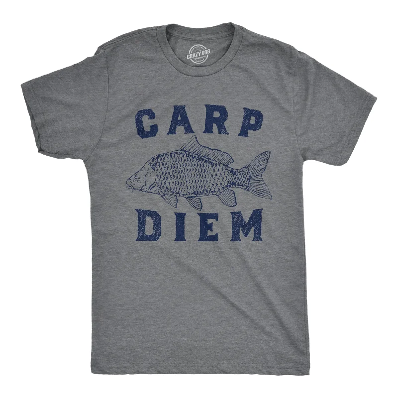 Men's distressed denim - look t - shirts with a rugged appealCarp Diem Men's T Shirt