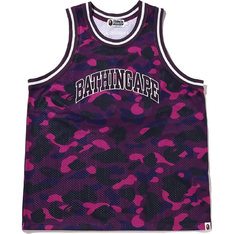 Men's polo t - shirts with a contrast collar for a preppy lookColor Camo Basketball Tank Top Mens Men's polo t - shirts with a contrast collar for a preppy lookColor Camo Basketball Tank Top Mens