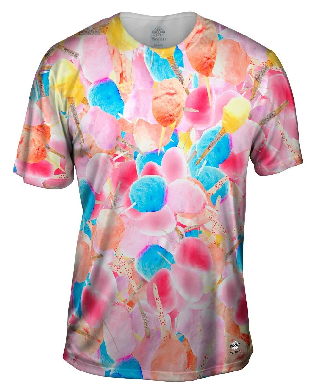 Men's distressed denim - look t - shirts with a rugged appealCotton Candy Jumbo