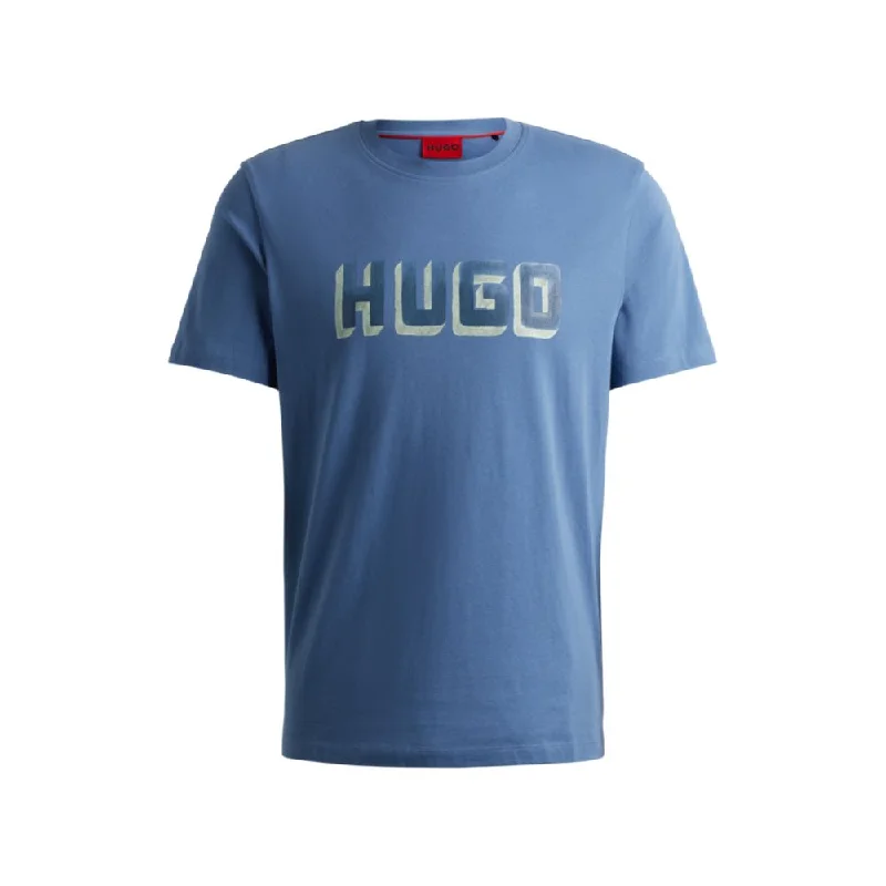 Men's tie - dye t - shirts with a bohemian styleCotton-jersey T-shirt with logo print Men's tie - dye t - shirts with a bohemian styleCotton-jersey T-shirt with logo print