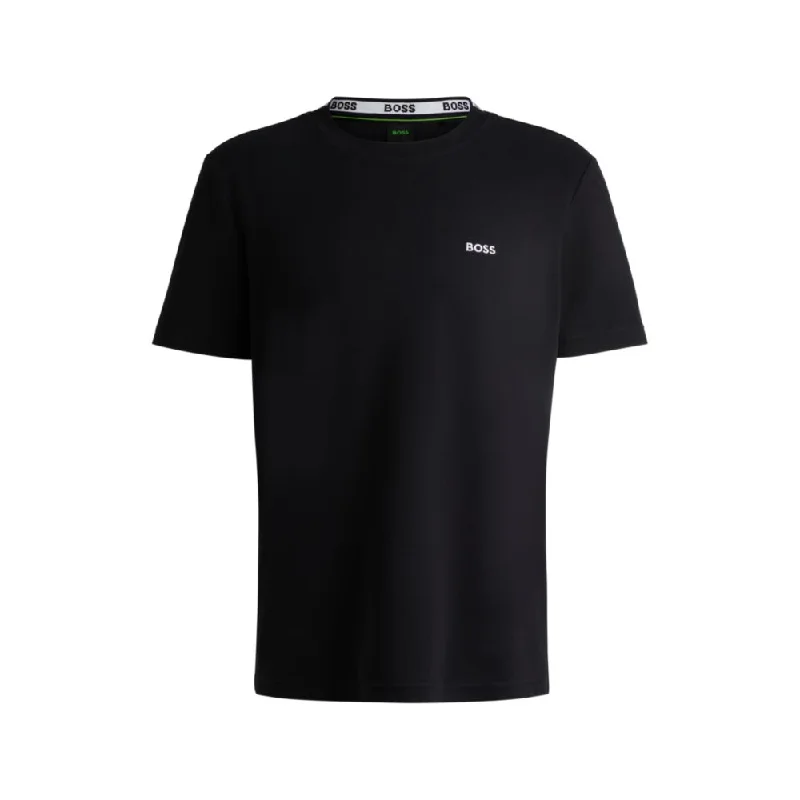 Men's long - sleeve henley t - shirts with button - down placketsCotton-piqu T-shirt with Oxford-jacquard back collar Men's long - sleeve henley t - shirts with button - down placketsCotton-piqu T-shirt with Oxford-jacquard back collar