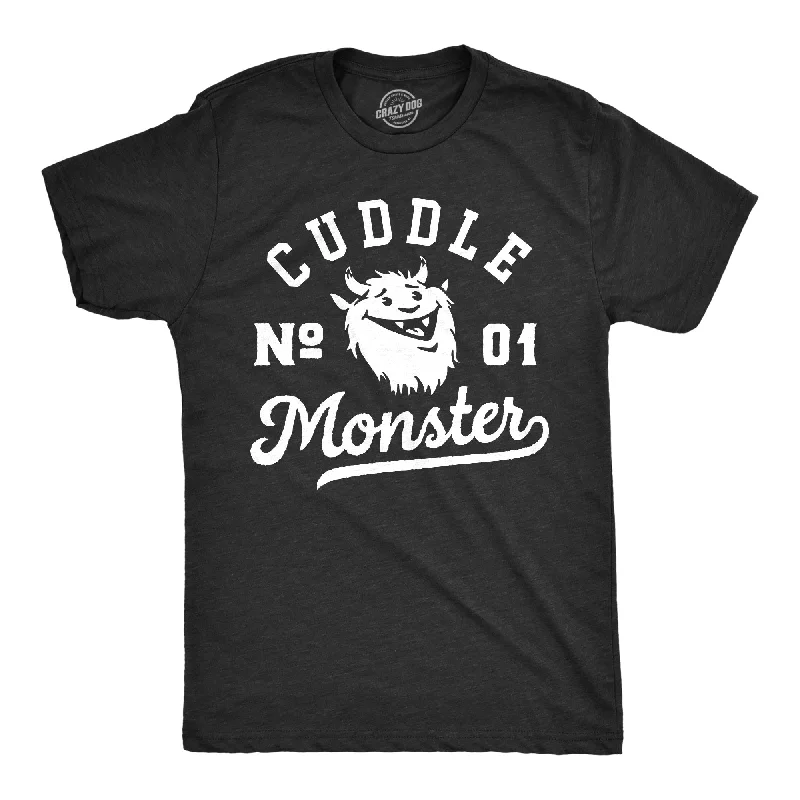 Men's UV - protection t - shirts for outdoor activities in the sunCuddle Monster Men's T Shirt Men's UV - protection t - shirts for outdoor activities in the sunCuddle Monster Men's T Shirt