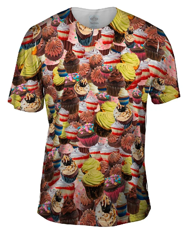 Men's moisture - wicking athletic t - shirts for intense workoutsCup Cake Galore