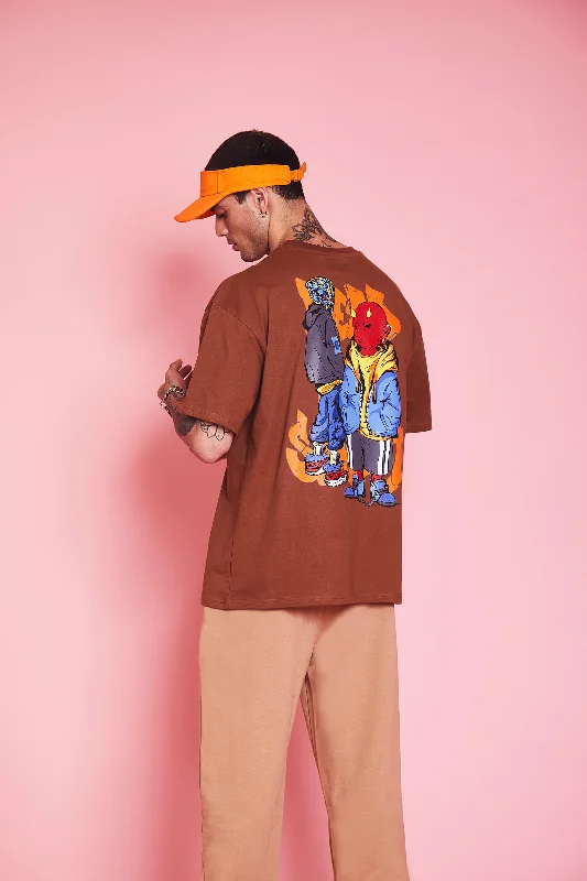 Men's smart - casual checkered t - shirts for semi - formal occasionsDead End Street Oversized T-Shirt Men's smart - casual checkered t - shirts for semi - formal occasionsDead End Street Oversized T-Shirt