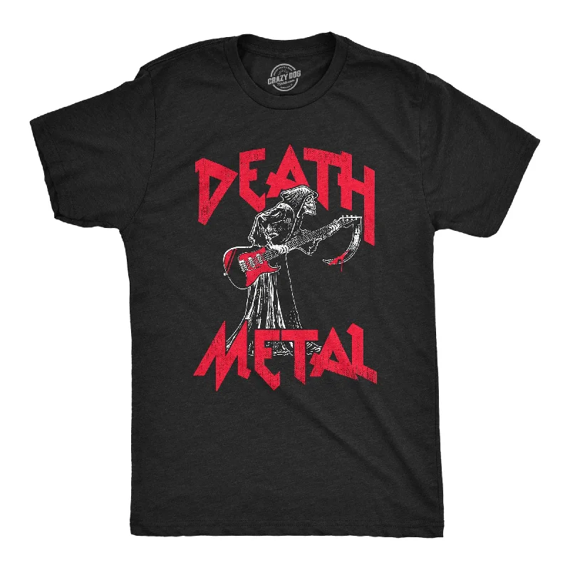 Men's long - sleeve henley t - shirts with button - down placketsDeath Metal Men's T Shirt Men's long - sleeve henley t - shirts with button - down placketsDeath Metal Men's T Shirt