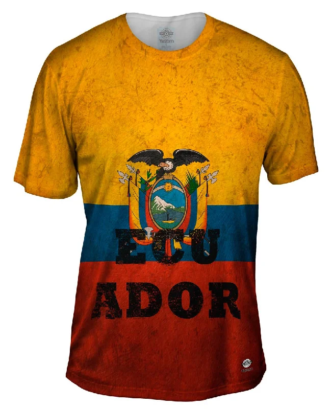 Men's mock - neck t - shirts with a modern and sleek styleDirty Ecuador