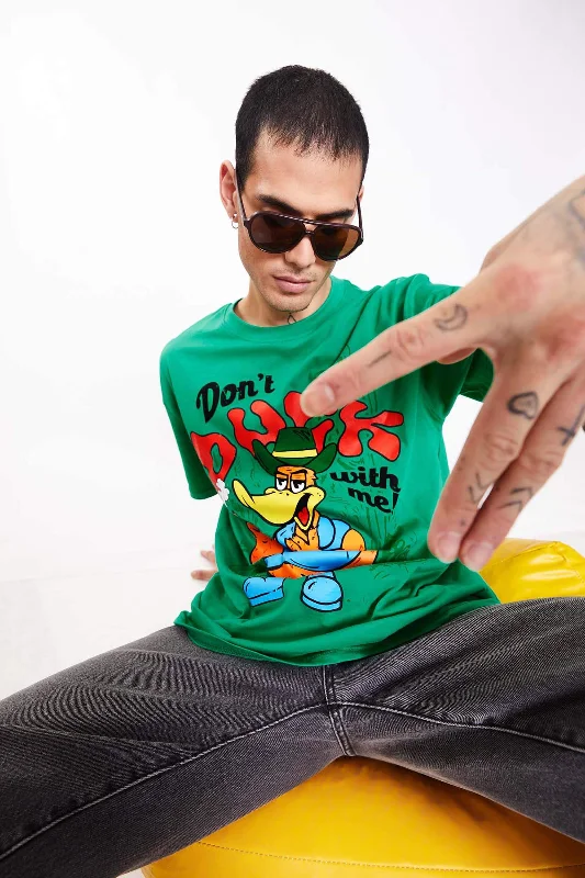 Men's v - neck muscle t - shirts for a body - building aestheticDon't Duck With Me Oversized T-Shirt Men's v - neck muscle t - shirts for a body - building aestheticDon't Duck With Me Oversized T-Shirt