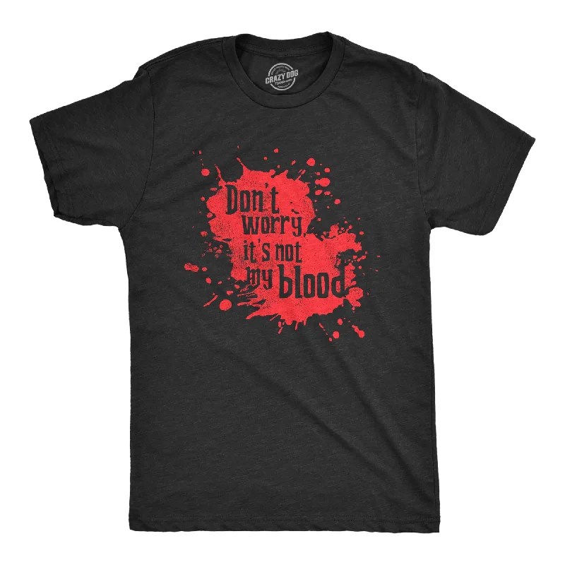 Men's v - neck muscle t - shirts for a body - building aestheticDont Worry Its Not My Blood Men's T Shirt Men's v - neck muscle t - shirts for a body - building aestheticDont Worry Its Not My Blood Men's T Shirt