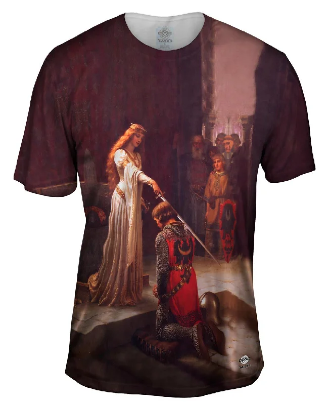 Men's plus - size pocket t - shirts with a classic lookEdmund Blair Leighton - "Accolade" (1901) Men's plus - size pocket t - shirts with a classic lookEdmund Blair Leighton - "Accolade" (1901)