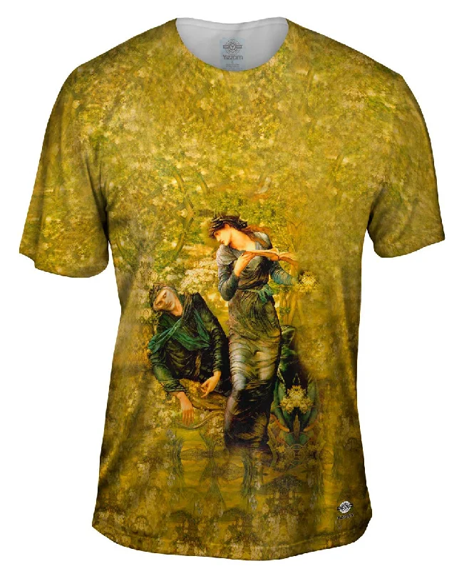Men's moisture - wicking athletic t - shirts for intense workoutsEdward Burne-Jones - "The Beguiling Of Merlin" Men's moisture - wicking athletic t - shirts for intense workoutsEdward Burne-Jones - "The Beguiling Of Merlin"