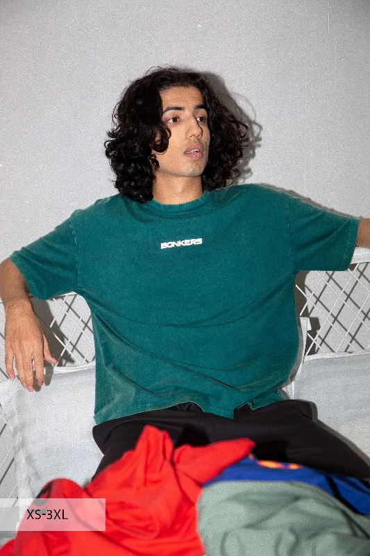 Men's eco - friendly recycled t - shirts for sustainable fashion choicesFaded Bottle Green T-shirt Men's eco - friendly recycled t - shirts for sustainable fashion choicesFaded Bottle Green T-shirt