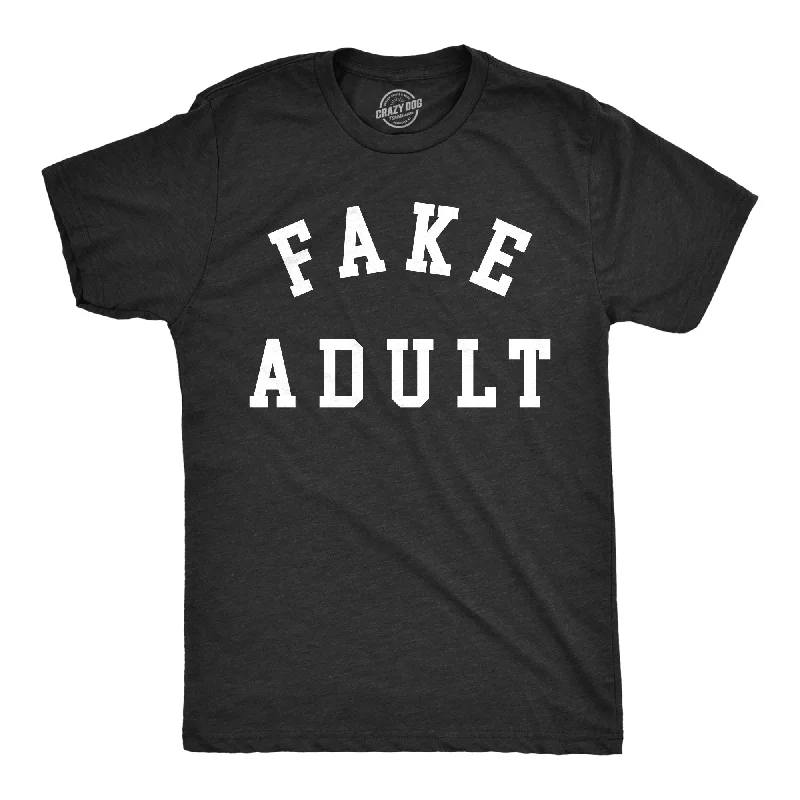 Men's slim - fit graphic t - shirts with vintage rock band printsFake Adult Men's T Shirt Men's slim - fit graphic t - shirts with vintage rock band printsFake Adult Men's T Shirt