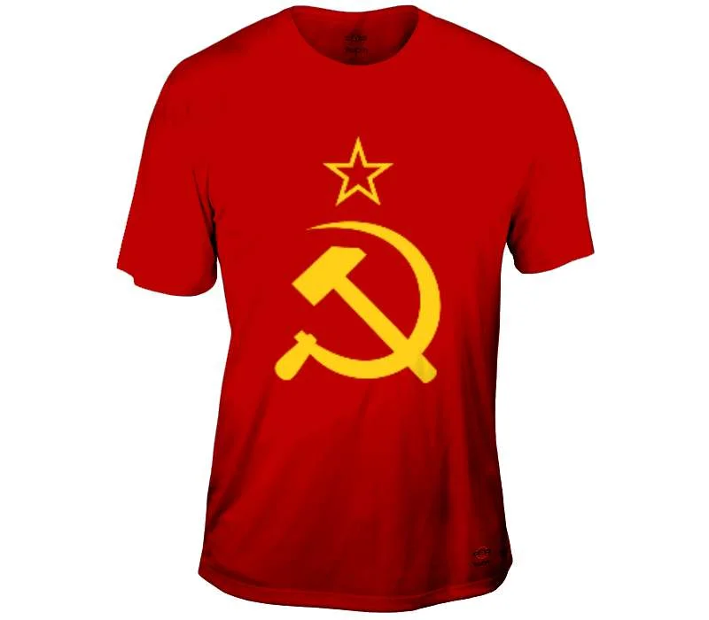 Men's tie - dye t - shirts with a bohemian styleFlag of the Soviet Union