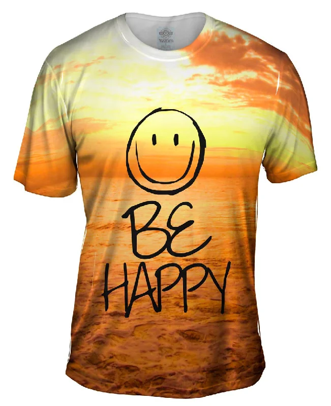 Men's v - neck muscle t - shirts for a body - building aestheticFlow With The Motion Be Happy Sea Men's v - neck muscle t - shirts for a body - building aestheticFlow With The Motion Be Happy Sea