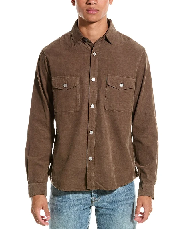 Men's antimicrobial t - shirts for odor - free freshness during travelFRAME Denim Double Pocket Micro Cord Shirt Men's antimicrobial t - shirts for odor - free freshness during travelFRAME Denim Double Pocket Micro Cord Shirt